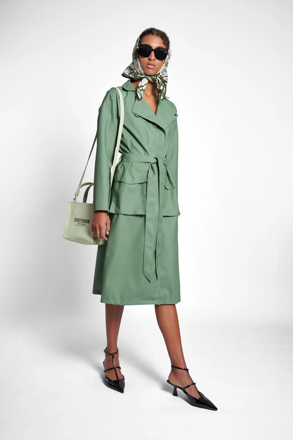 Stutterheim Kista Trench Coat Loden Green