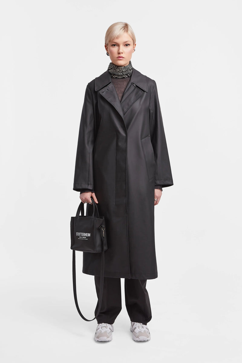 Stutterheim Mayfair Trench Coat Black