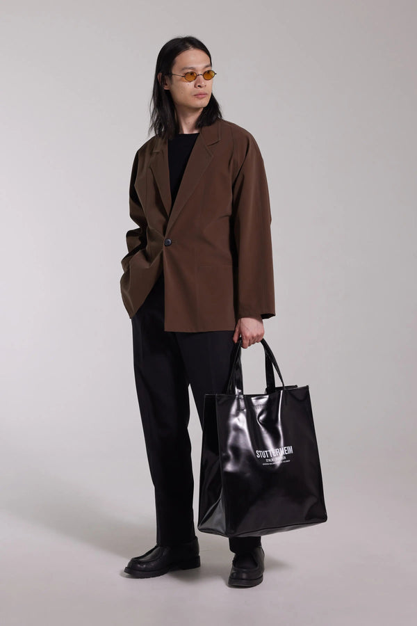 Stutterheim Moberg Matte Blazer Dark Brown | Stutterheim