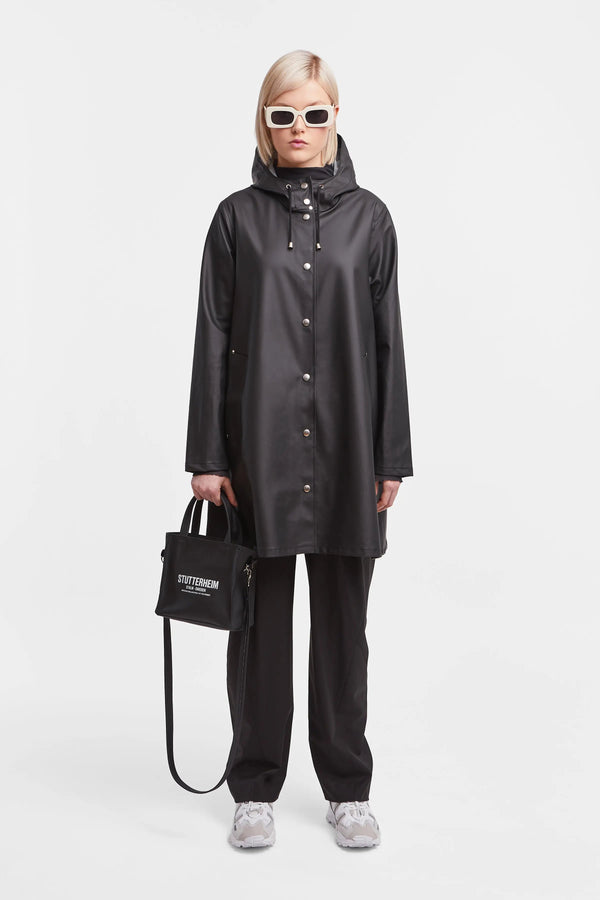 Stutterheim Mosebacke Lightweight Raincoat Black | LYBSTORE