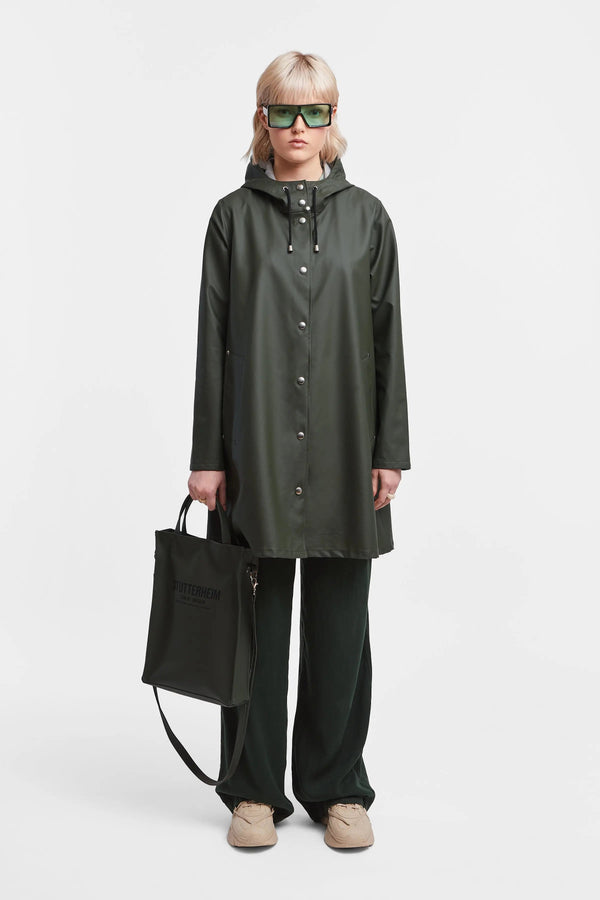 Stutterheim Mosebacke Lightweight Raincoat Green | Stutterheim