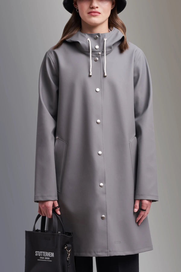 Stutterheim Mosebacke Lightweight Raincoat Grey | Stutterheim