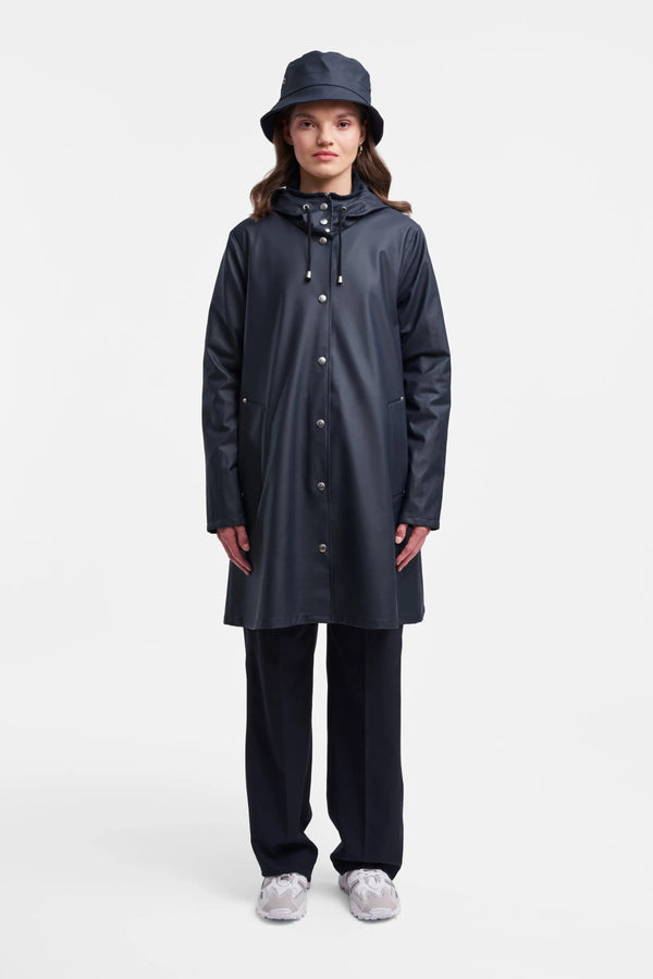 Stutterheim Mosebacke Lightweight Raincoat Navy | LYBSTORE