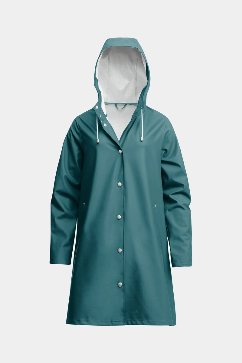 Stutterheim Mosebacke Lightweight Raincoat Petrol blue