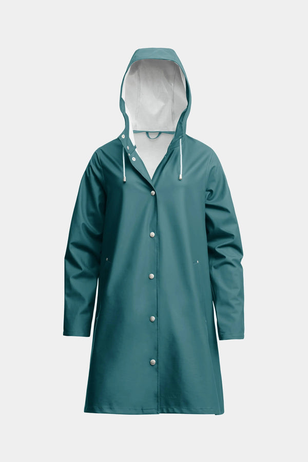 Stutterheim Mosebacke Lightweight Raincoat Petrol blue | Stutterheim