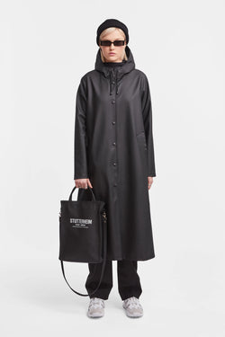 Stutterheim Mosebacke Long Raincoat Black