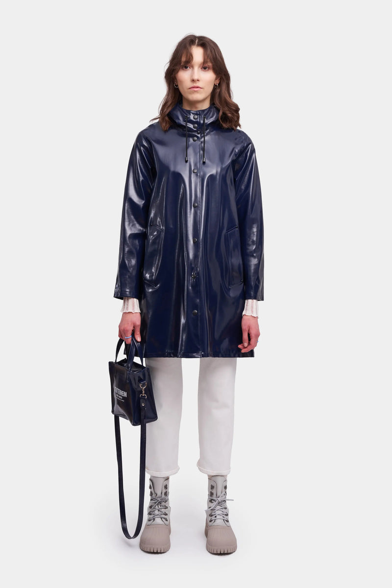 Stutterheim Mosebacke Opal Raincoat Navy