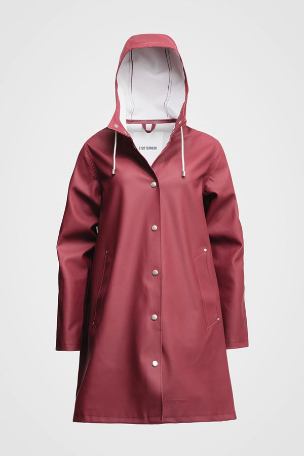 Stutterheim Mosebacke Raincoat Burgundy | Stutterheim