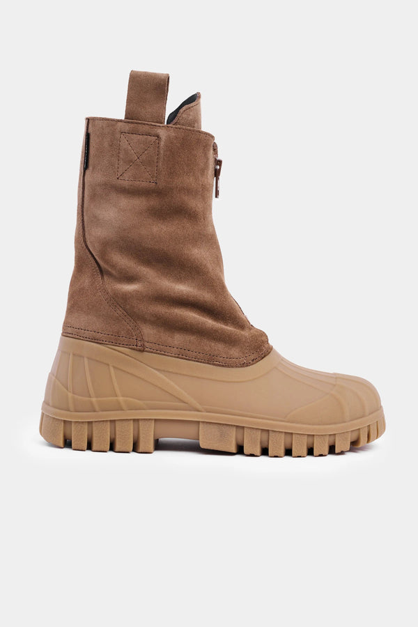 Stutterheim Patrol Zip Boot Suede Tobacco/Fudge | LYBSTORE