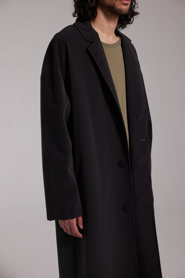 Stutterheim Rydberg Long Matte Raincoat Black | Stutterheim