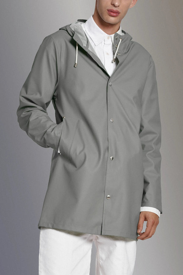 Stutterheim Stockholm Lightweight Raincoat Grey | LYBSTORE