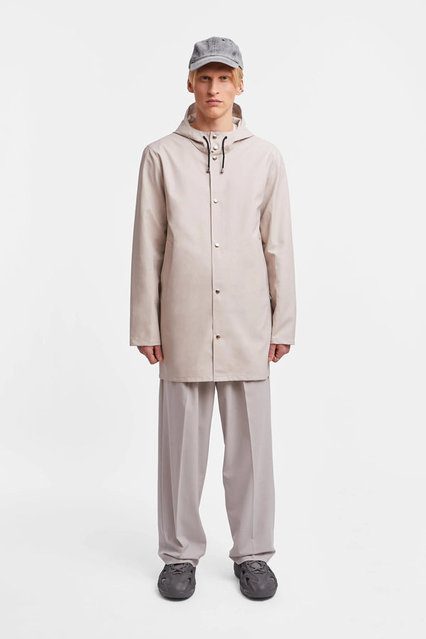 Stutterheim Stockholm Lightweight Raincoat Light Sand | Stutterheim