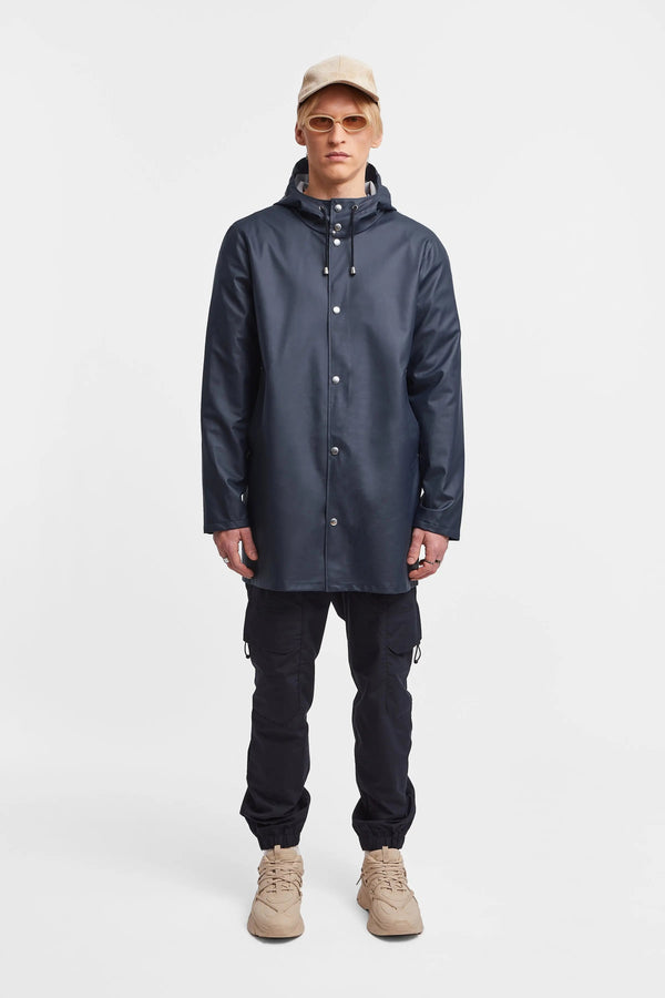 Stutterheim Stockholm Lightweight Raincoat Navy | Stutterheim