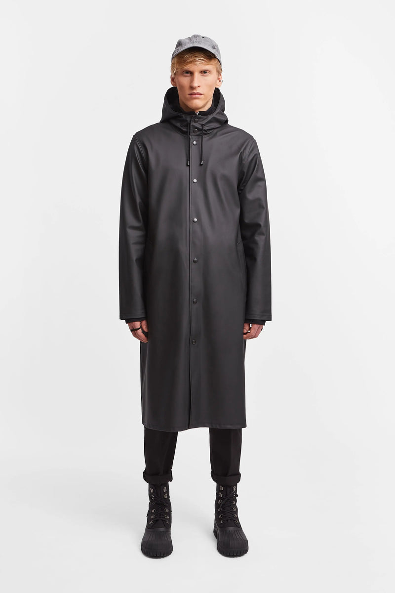 Stutterheim Stockholm Long Raincoat Black