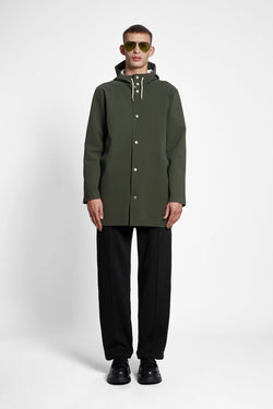 Stutterheim Stockholm Matte Raincoat Green