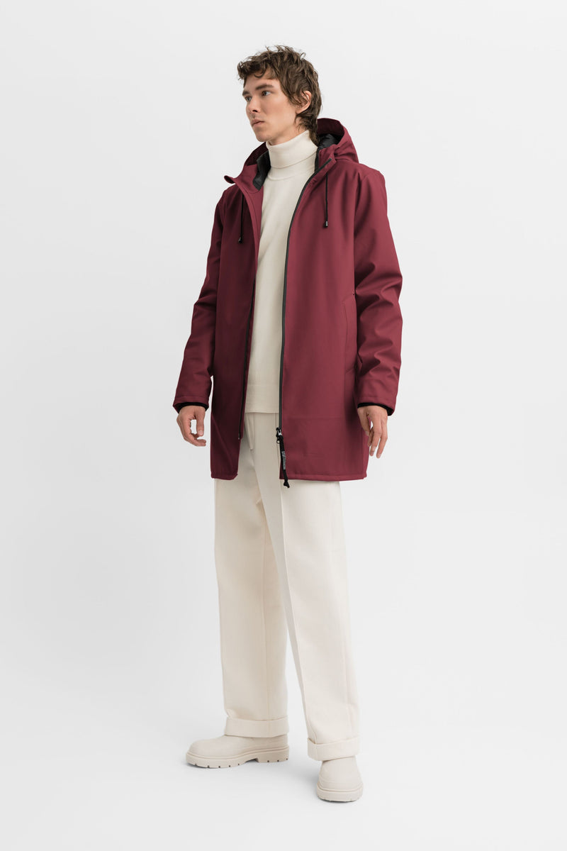 Stutterheim Stockholm Winter Jacket Burgundy | Stutterheim