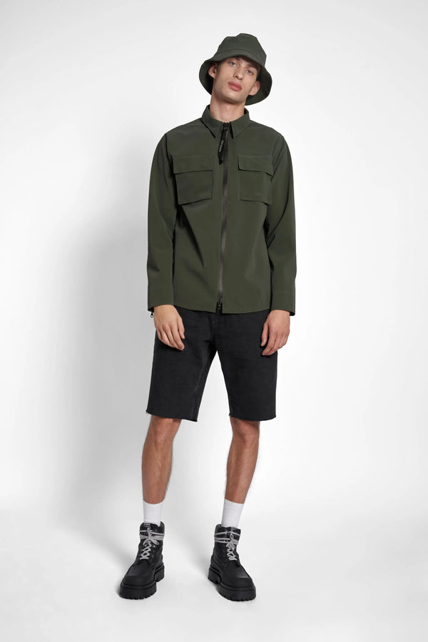 Stutterheim Vitaberg Matte Overshirt Green | LYBSTORE