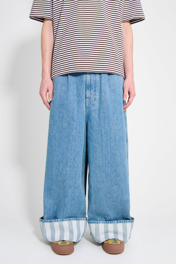 SUNNEI Extra Over Pants Light Washed Denim WS