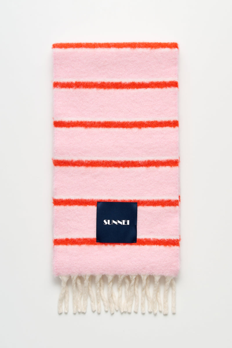 SUNNEI Scarf Pink Stripes