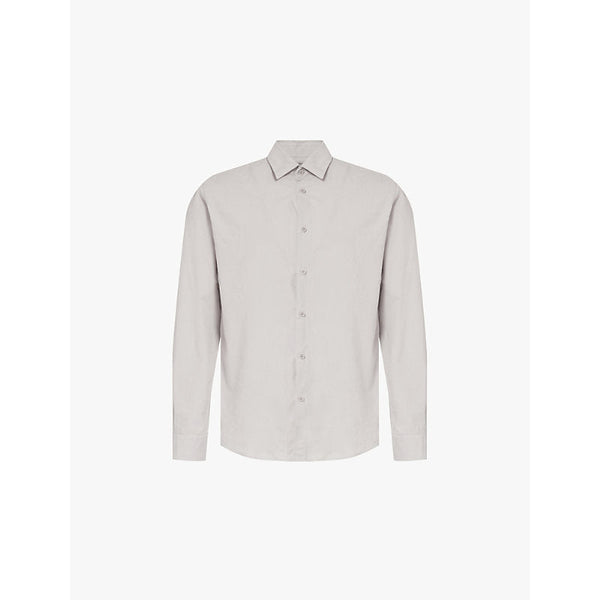 Sunspel Corduroy spread-collar slim-fit cotton shirt