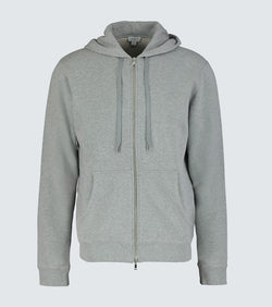 Sunspel Cotton-jersey hooded sweatshirt