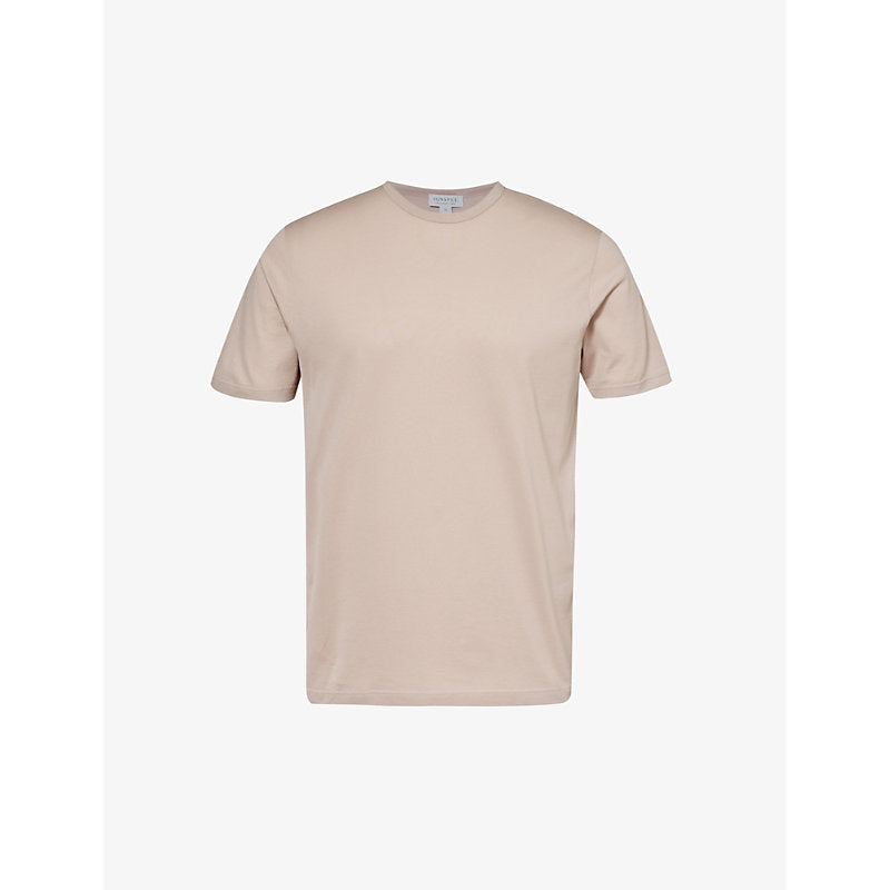 Mens Sunspel Crew-neck relaxed-fit cotton-jersey T-shirt