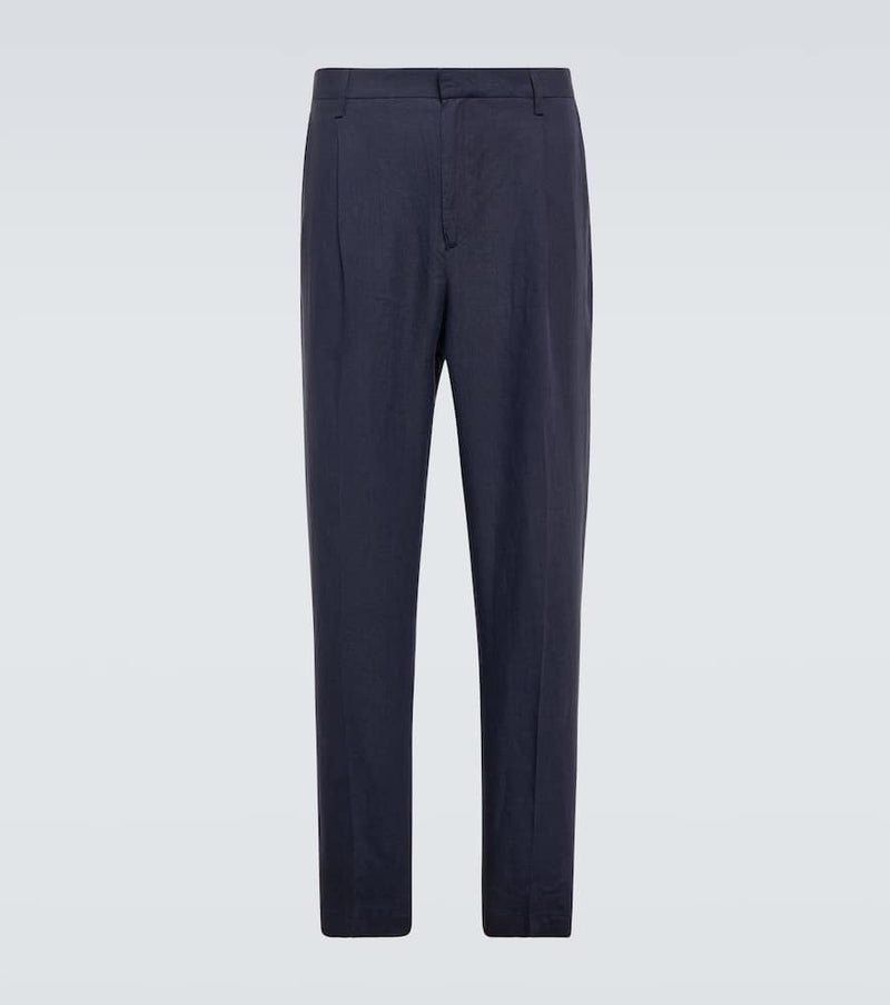 Sunspel Linen straight pants