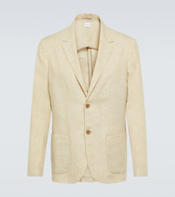 Sunspel Single-breasted linen blazer