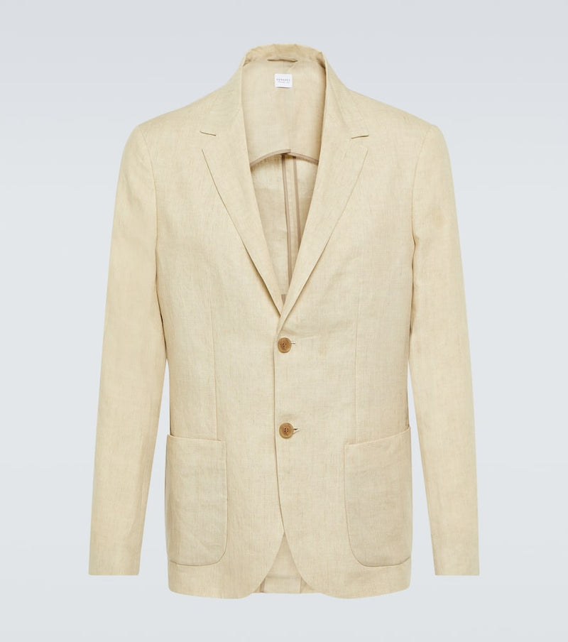 Sunspel Single-breasted linen blazer