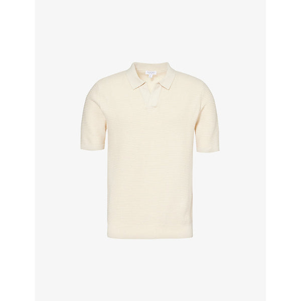 Sunspel Spread-collar relaxed-fit cotton-knit polo shirt