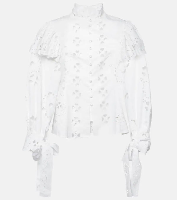 Susan Fang Broderie anglaise blouse | LYBSTORE