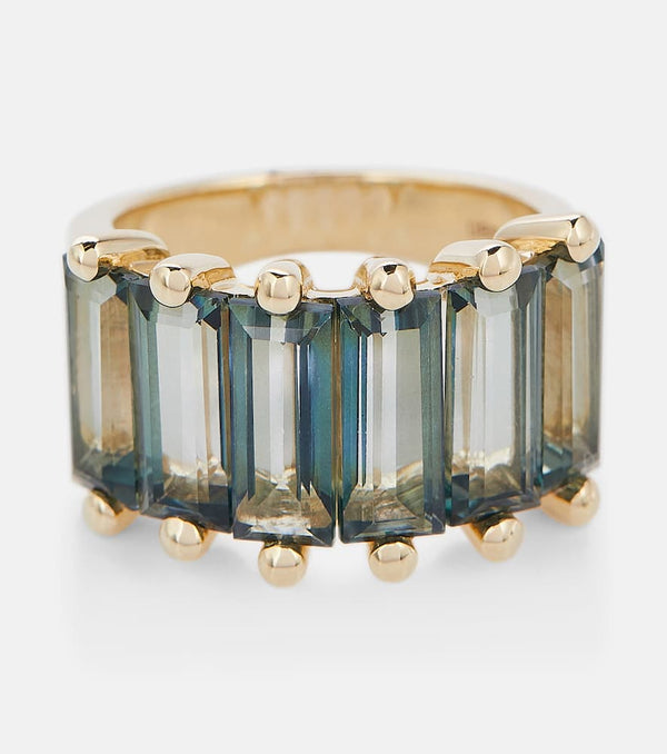 Suzanne Kalan 14kt gold ring with topazes