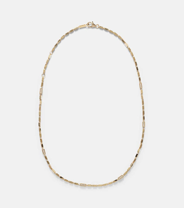 Suzanne Kalan 18kt gold necklace with diamonds