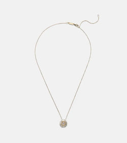 Suzanne Kalan 18kt gold pendant necklace with diamonds