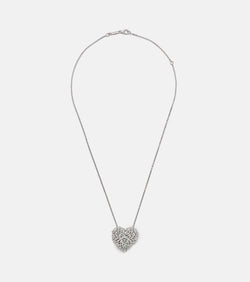 Suzanne Kalan 18kt white gold pendant necklace with diamonds