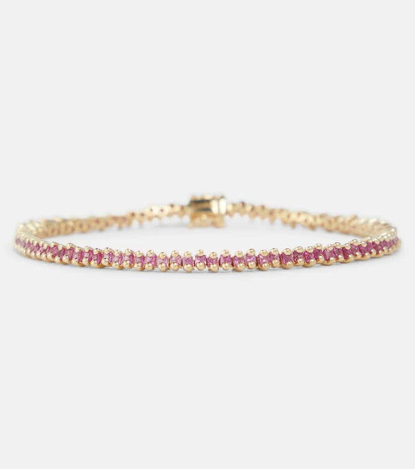 Suzanne Kalan 18kt yellow gold bracelet with sapphires | LYBSTORE