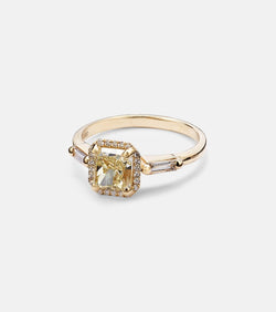 Suzanne Kalan 18kt yellow gold ring with diamonds