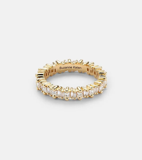 Suzanne Kalan Fireworks 18kt gold ring with diamonds