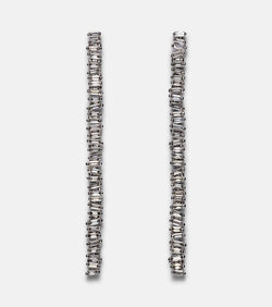 Suzanne Kalan Savannah Milli 18kt white gold earrings with diamonds