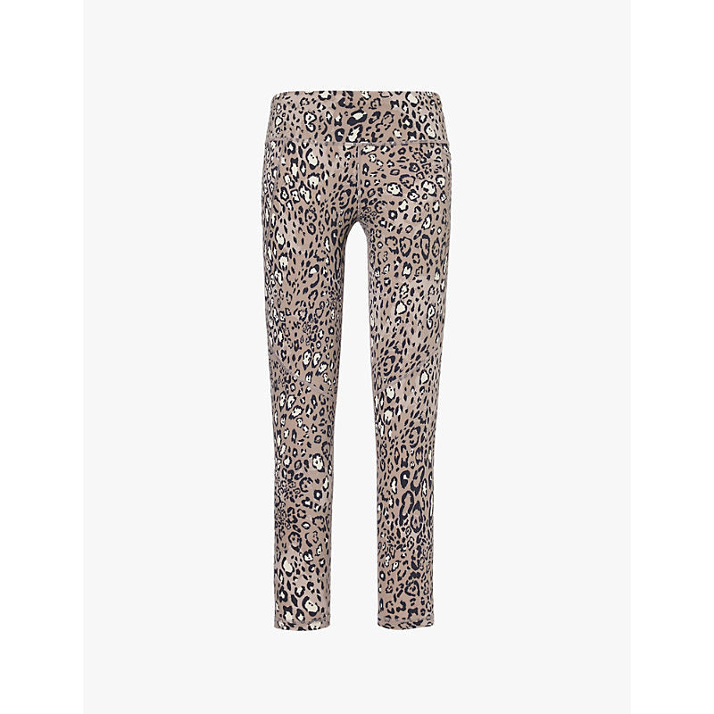 Womens Sweaty Betty Power leopard-print high-rise stretch-woven leggings