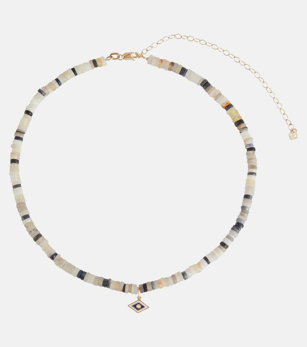 Sydney Evan 14kt yellow gold beaded choker