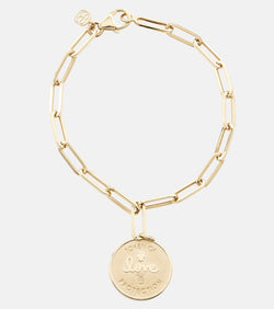 Sydney Evan Evil Eye Coin 14kt gold chain bracelet | LYBSTORE