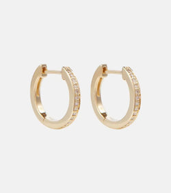 Sydney Evan Huggie 14kt gold and diamond earrings | LYBSTORE