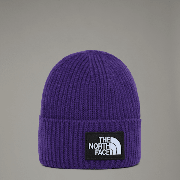 The North Face Tnf Logo Box Cuffed Beanie Peak Purple One