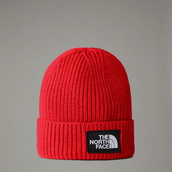 The North Face Tnf Logo Box Cuffed Beanie Tnf Red One Size male | LYBSTORE