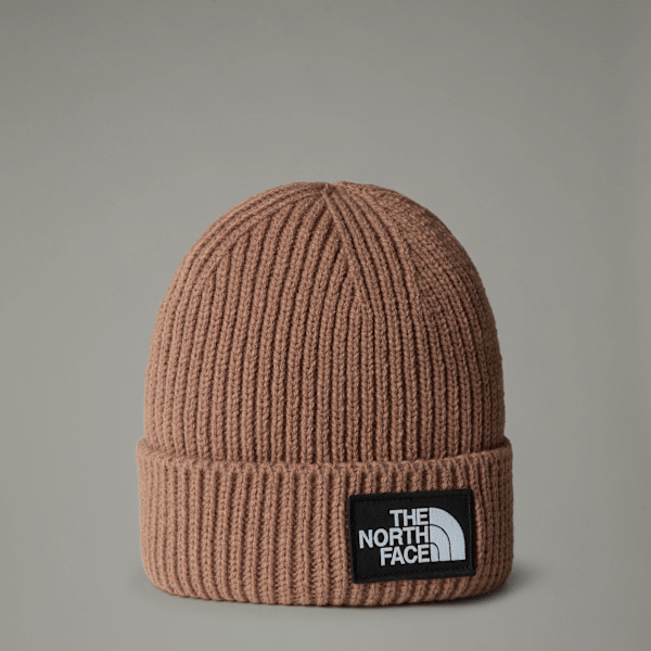 The North Face Tnf Logo Box Cuffed Beanie Latte One