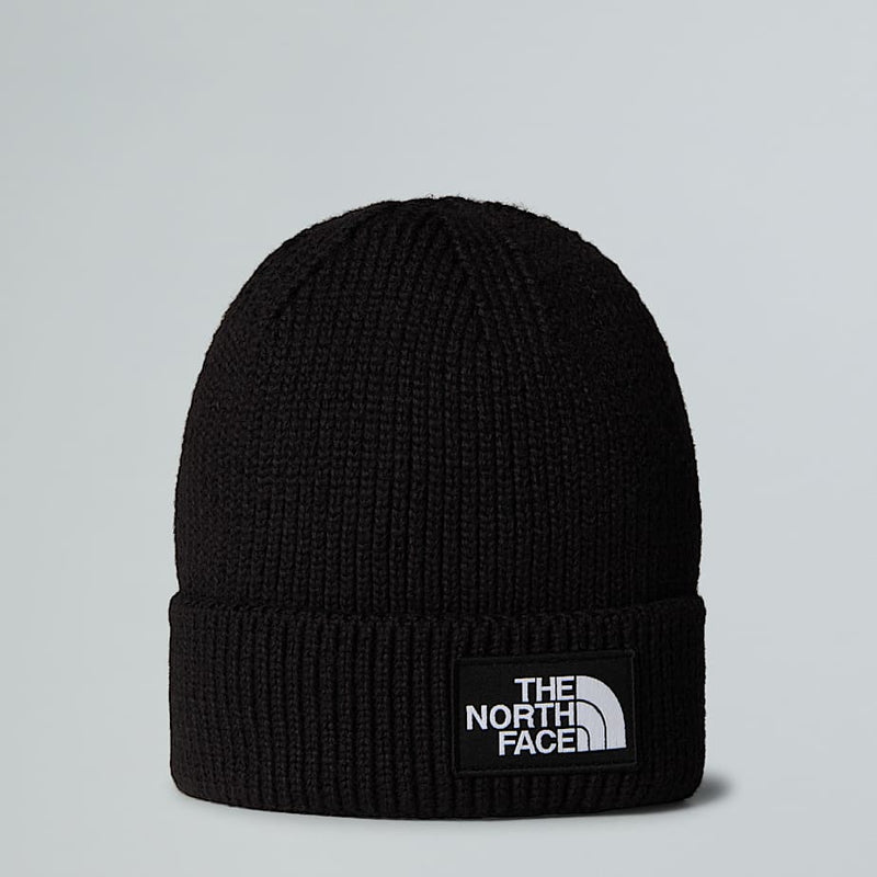 The North Face Tnf Logo Box Cuffed Beanie Tnf Black male