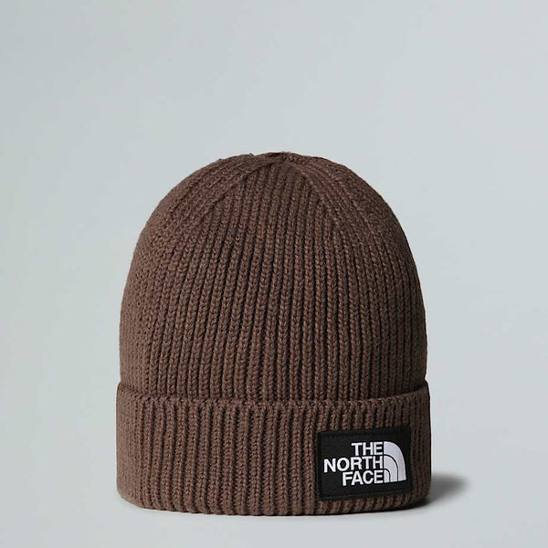 The North Face Tnf Logo Box Cuffed Beanie Smokey Brown male