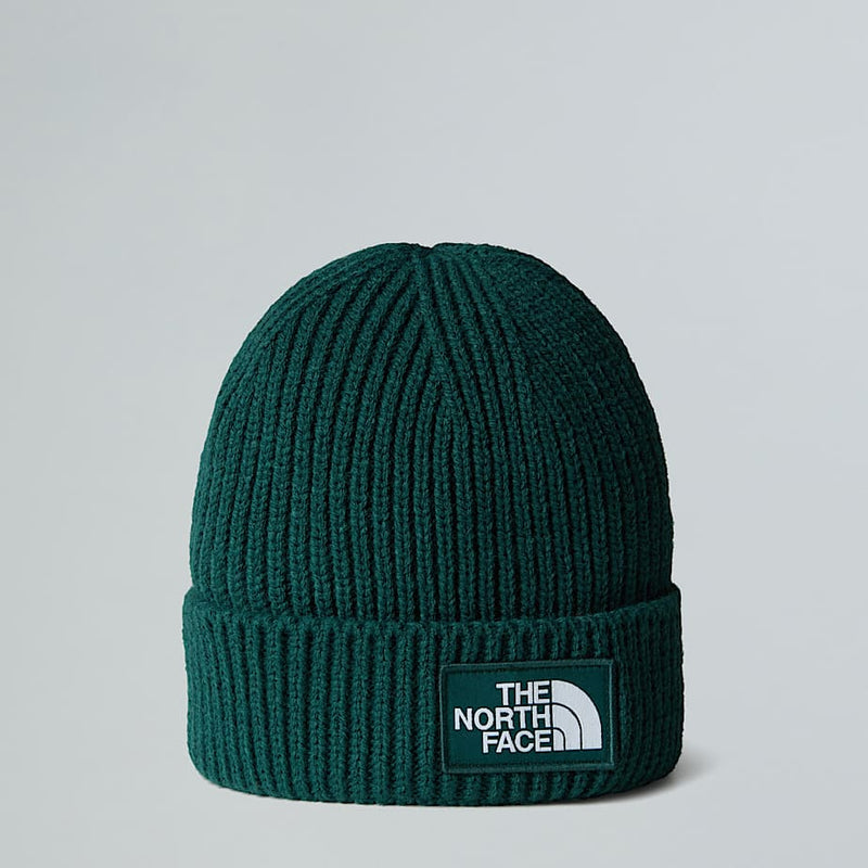 The North Face Tnf Logo Box Cuffed Beanie Deep Nori duck Green