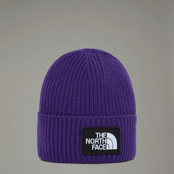 The North Face Tnf Logo Box Cuffed Beanie Peak Purple One Size male | LYBSTORE